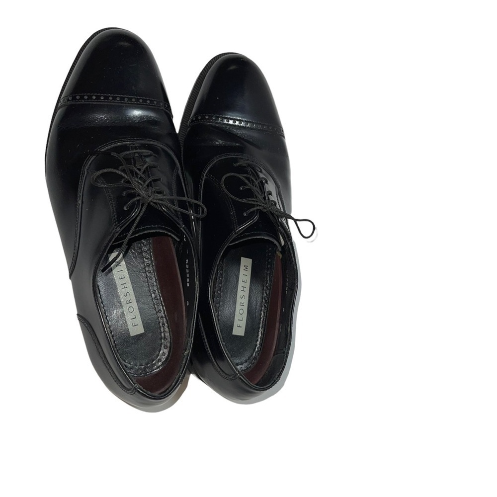 Florsheim Man Leather Shoes Size 8.5 - Picture 5 of 8